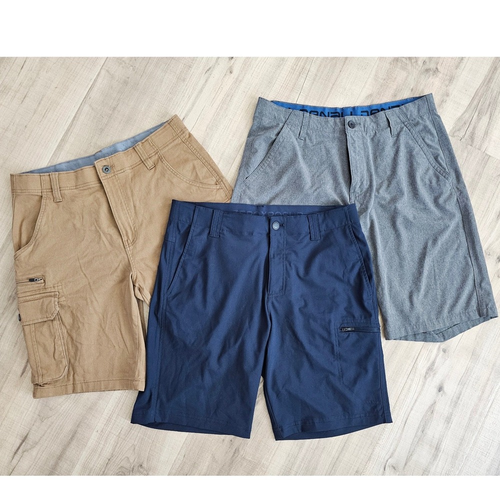 Mens Shorts Bundle Iron Mountain ZeroXposur Denali Cargo Performance All size 32